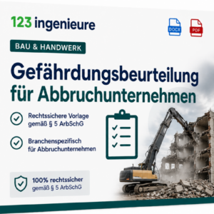 Gefaehrdungsbeurteilung Abbruch Rückbau Vorlage Muster