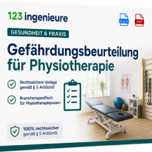 Gefährdungsbeurteilung Physiotherapie Physio Physiopraxis Muster Vorlage Word PDF