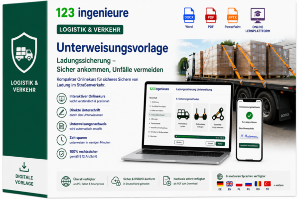 Ladungssicherung Unterweisung online Schulung