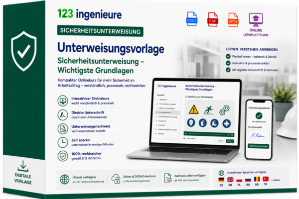 Sicherheitsunterweisung Arbeitsschutz Unterweisung online wichtige Grundlagen