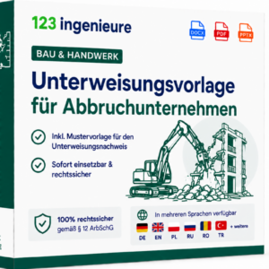 Unterweisungsvorlage Abbruch Rückbau Muster