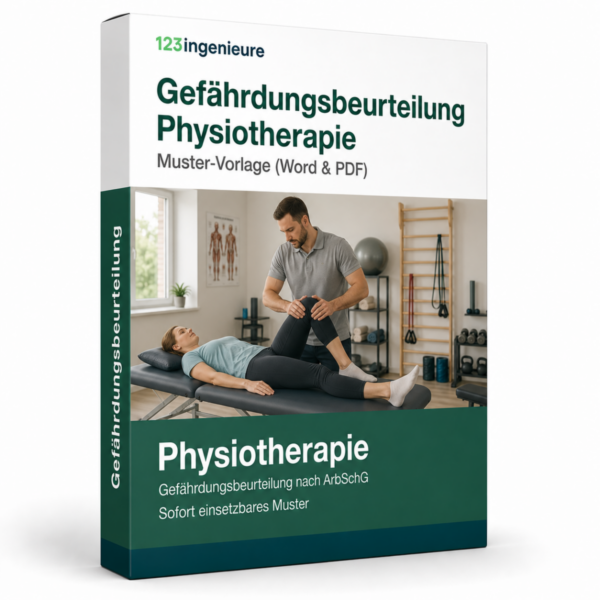 Gefährdungsbeurteilung Physiotherapie – Muster, Vorlage, Word und PDF für die rechtssichere Dokumentation.
