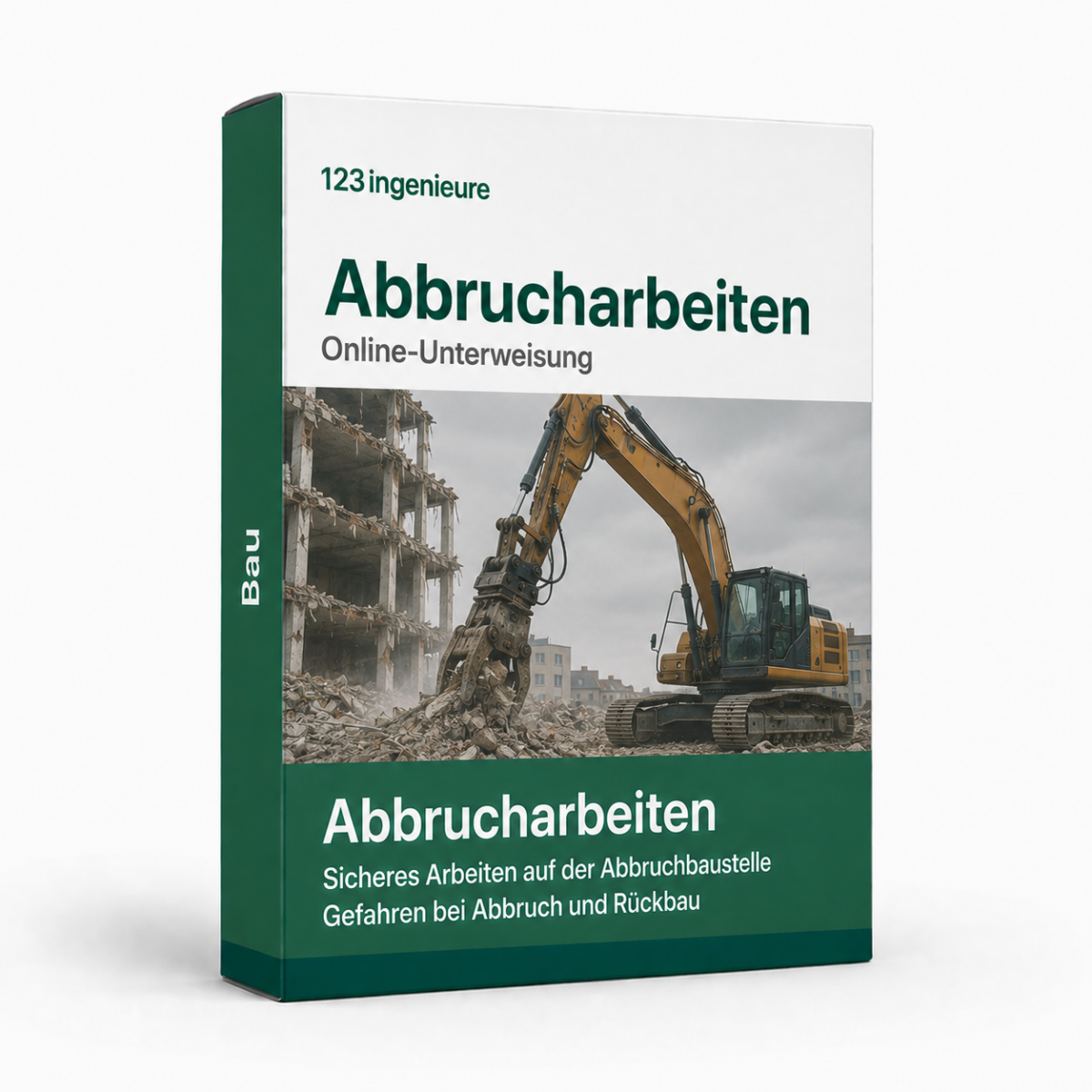 Unterweisung Abbrucharbeiten – online Software, Muster und Vorlage für sicheres Arbeiten auf Abbruchbaustellen.