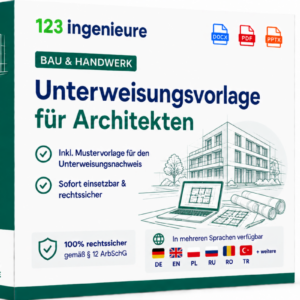 Unterweisung Vorlage Muster Architekt