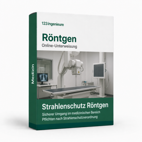 Strahlenschutzunterweisung Röntgen – online Software, Muster und Vorlage für den sicheren Einsatz im medizinischen Bereich.